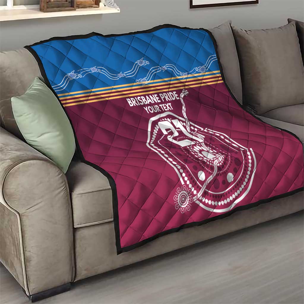 Personalised Brisbane Pride Quilt The Roar of Champions - Aussie Hoodie