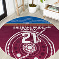 Personalised Brisbane Pride Round Carpet The Roar of Champions - Aussie Hoodie