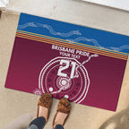Personalised Brisbane Pride Rubber Doormat The Roar of Champions - Aussie Hoodie