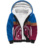 Personalised Brisbane Pride Sherpa Hoodie The Roar of Champions - Aussie Hoodie