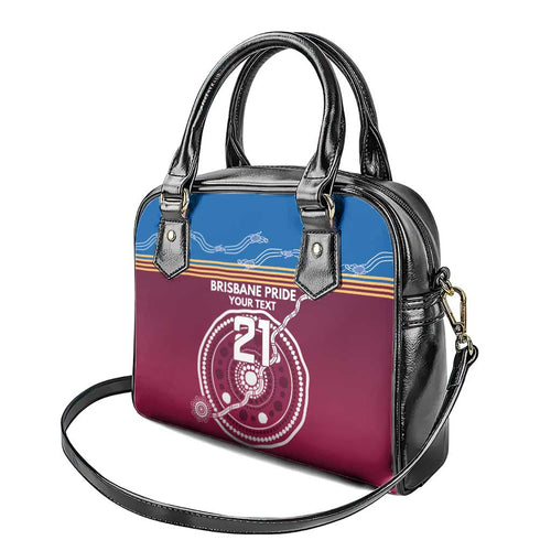 Personalised Brisbane Pride Shoulder Handbag The Roar of Champions - Aussie Hoodie