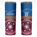 Personalised Brisbane Pride Skinny Tumbler The Roar of Champions - Aussie Hoodie