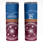 Personalised Brisbane Pride Skinny Tumbler The Roar of Champions - Aussie Hoodie