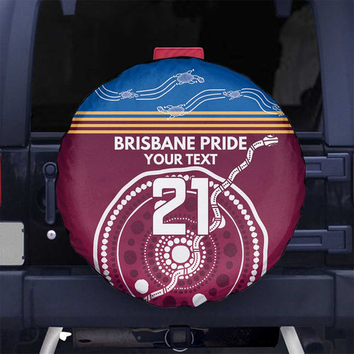 Personalised Brisbane Pride Spare Tire Cover The Roar of Champions - Aussie Hoodie