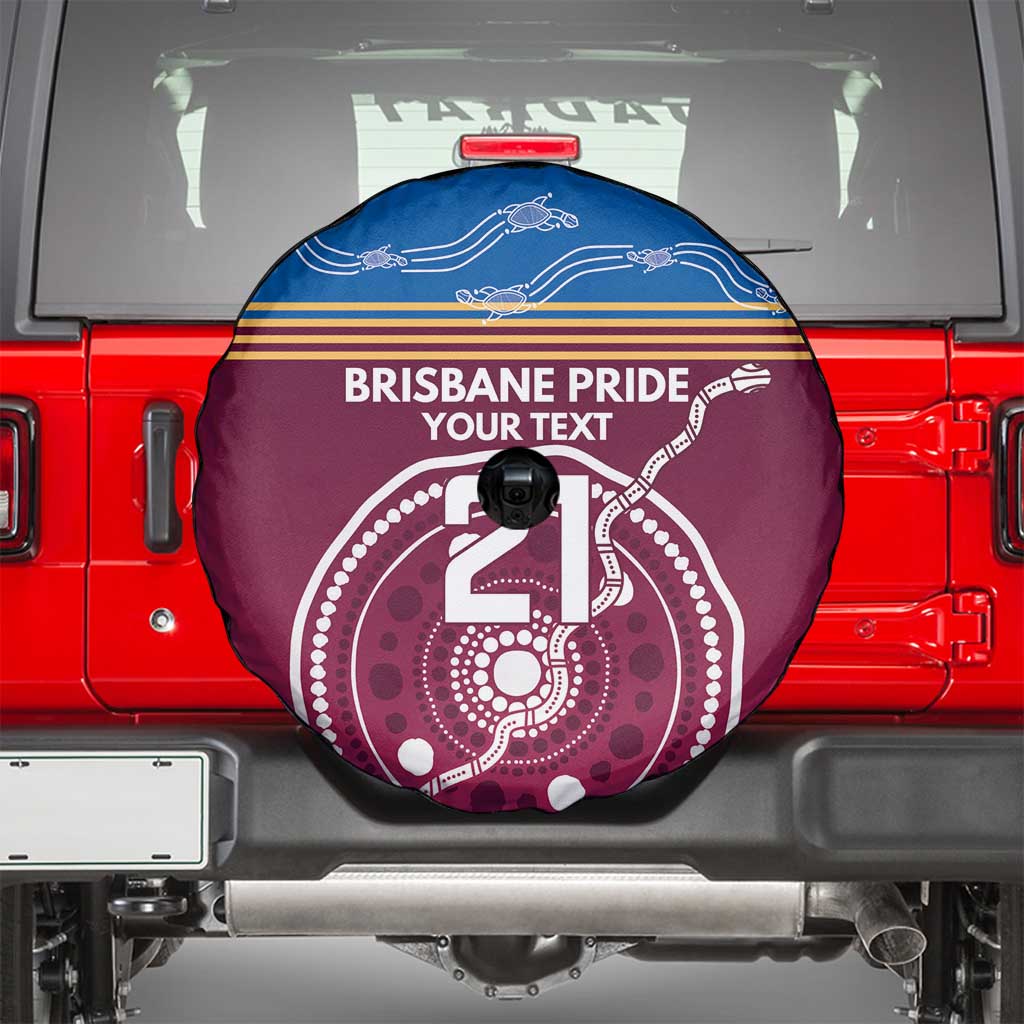 Personalised Brisbane Pride Spare Tire Cover The Roar of Champions - Aussie Hoodie