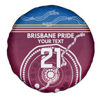 Personalised Brisbane Pride Spare Tire Cover The Roar of Champions - Aussie Hoodie
