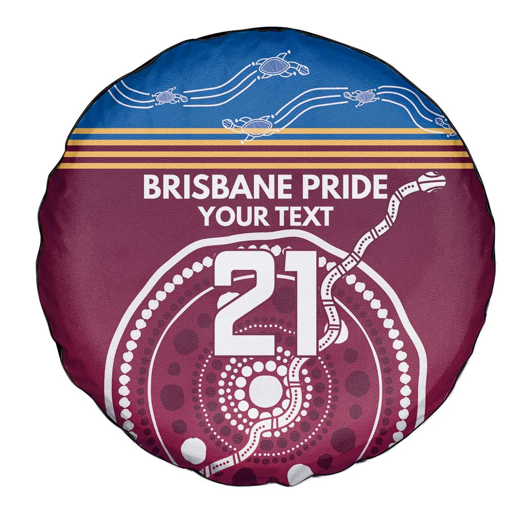 Personalised Brisbane Pride Spare Tire Cover The Roar of Champions - Aussie Hoodie