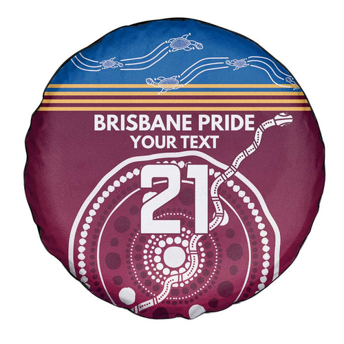 Personalised Brisbane Pride Spare Tire Cover The Roar of Champions - Aussie Hoodie