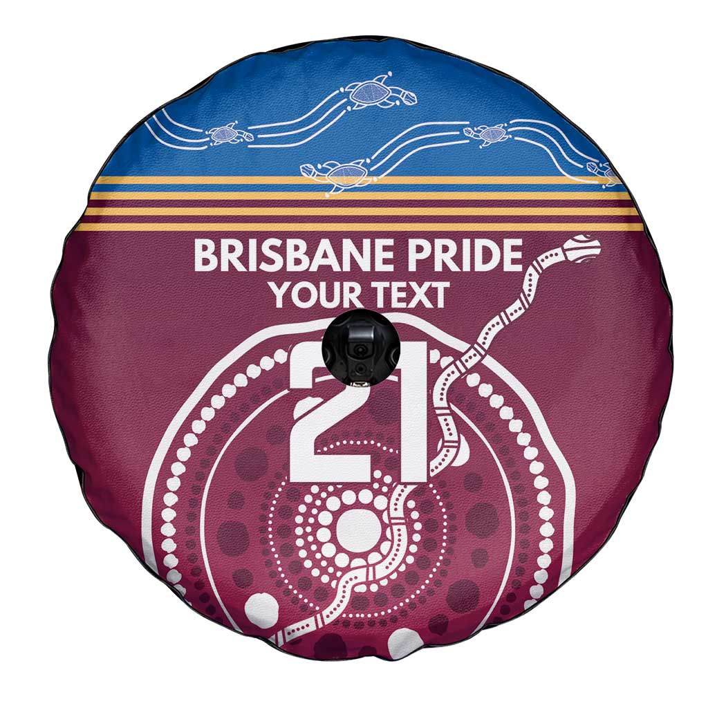 Personalised Brisbane Pride Spare Tire Cover The Roar of Champions - Aussie Hoodie