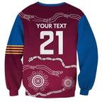 Personalised Brisbane Pride Sweatshirt The Roar of Champions - Aussie Hoodie