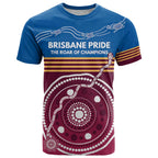 Personalised Brisbane Pride T Shirt The Roar of Champions - Aussie Hoodie