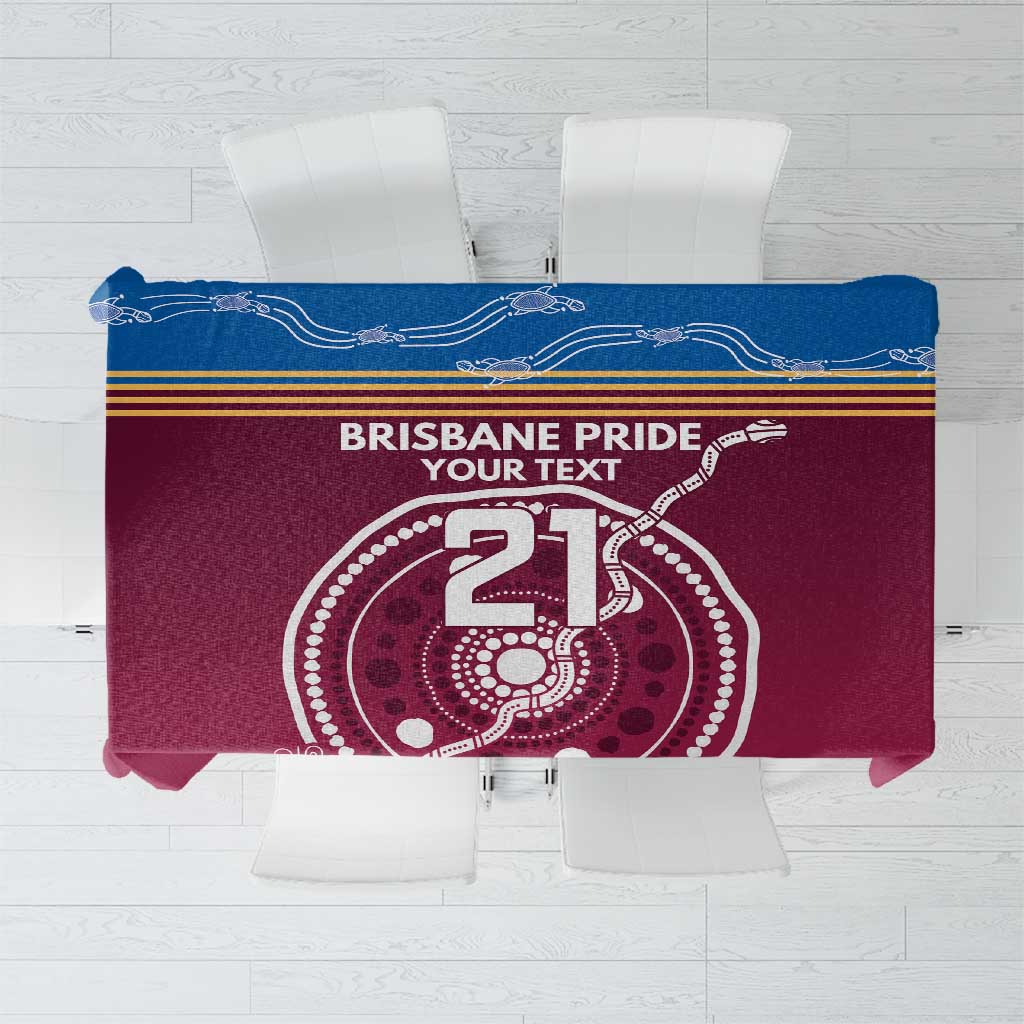 Personalised Brisbane Pride Tablecloth The Roar of Champions - Aussie Hoodie