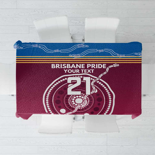 Personalised Brisbane Pride Tablecloth The Roar of Champions - Aussie Hoodie