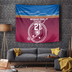 Personalised Brisbane Pride Tapestry The Roar of Champions - Aussie Hoodie