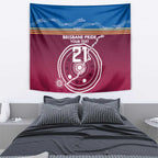 Personalised Brisbane Pride Tapestry The Roar of Champions - Aussie Hoodie