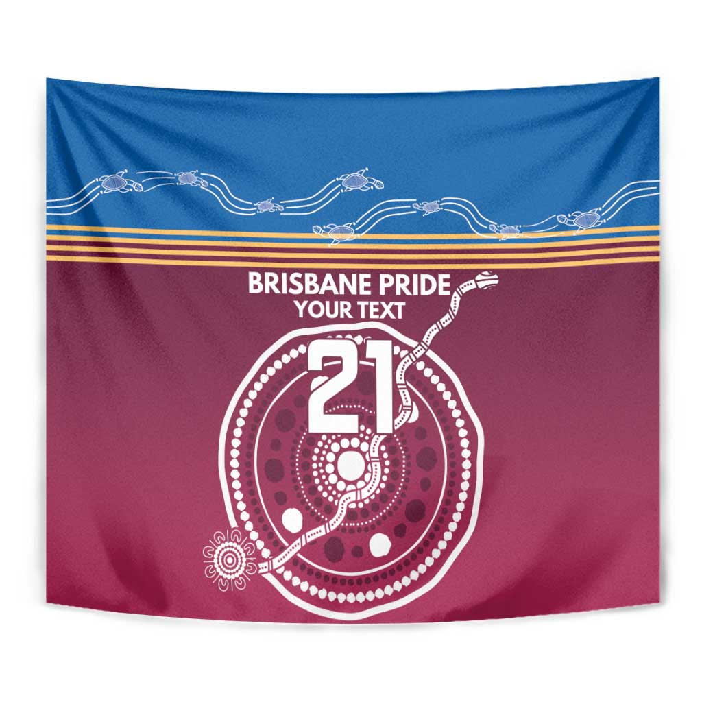 Personalised Brisbane Pride Tapestry The Roar of Champions - Aussie Hoodie