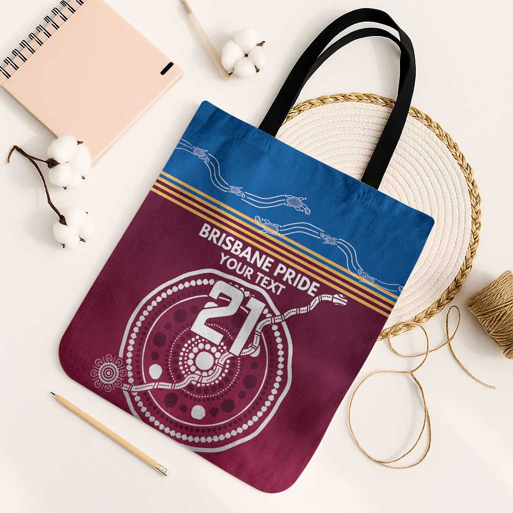 Personalised Brisbane Pride Tote Bag The Roar of Champions - Aussie Hoodie