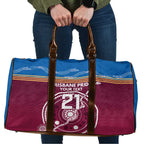 Personalised Brisbane Pride Travel Bag The Roar of Champions - Aussie Hoodie