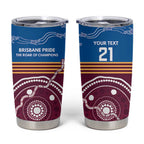 Personalised Brisbane Pride Tumbler Cup The Roar of Champions - Aussie Hoodie