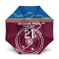 Personalised Brisbane Pride Umbrella The Roar of Champions - Aussie Hoodie