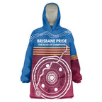 Personalised Brisbane Pride Wearable Blanket Hoodie The Roar of Champions - Aussie Hoodie