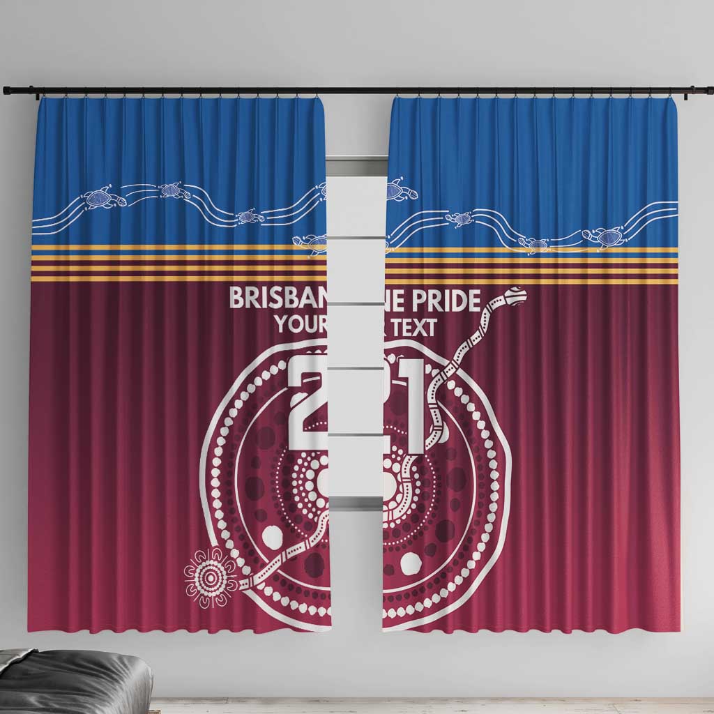 Personalised Brisbane Pride Window Curtain The Roar of Champions - Aussie Hoodie