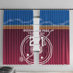 Personalised Brisbane Pride Window Curtain The Roar of Champions - Aussie Hoodie