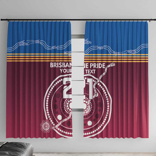 Personalised Brisbane Pride Window Curtain The Roar of Champions - Aussie Hoodie