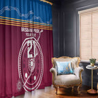 Personalised Brisbane Pride Window Curtain The Roar of Champions - Aussie Hoodie