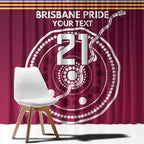 Personalised Brisbane Pride Window Curtain The Roar of Champions - Aussie Hoodie