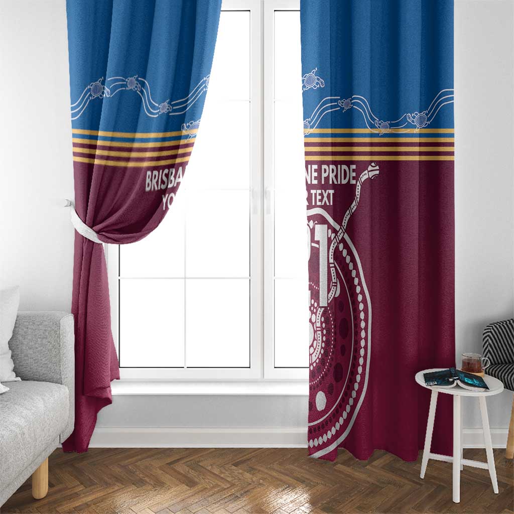 Personalised Brisbane Pride Window Curtain The Roar of Champions - Aussie Hoodie