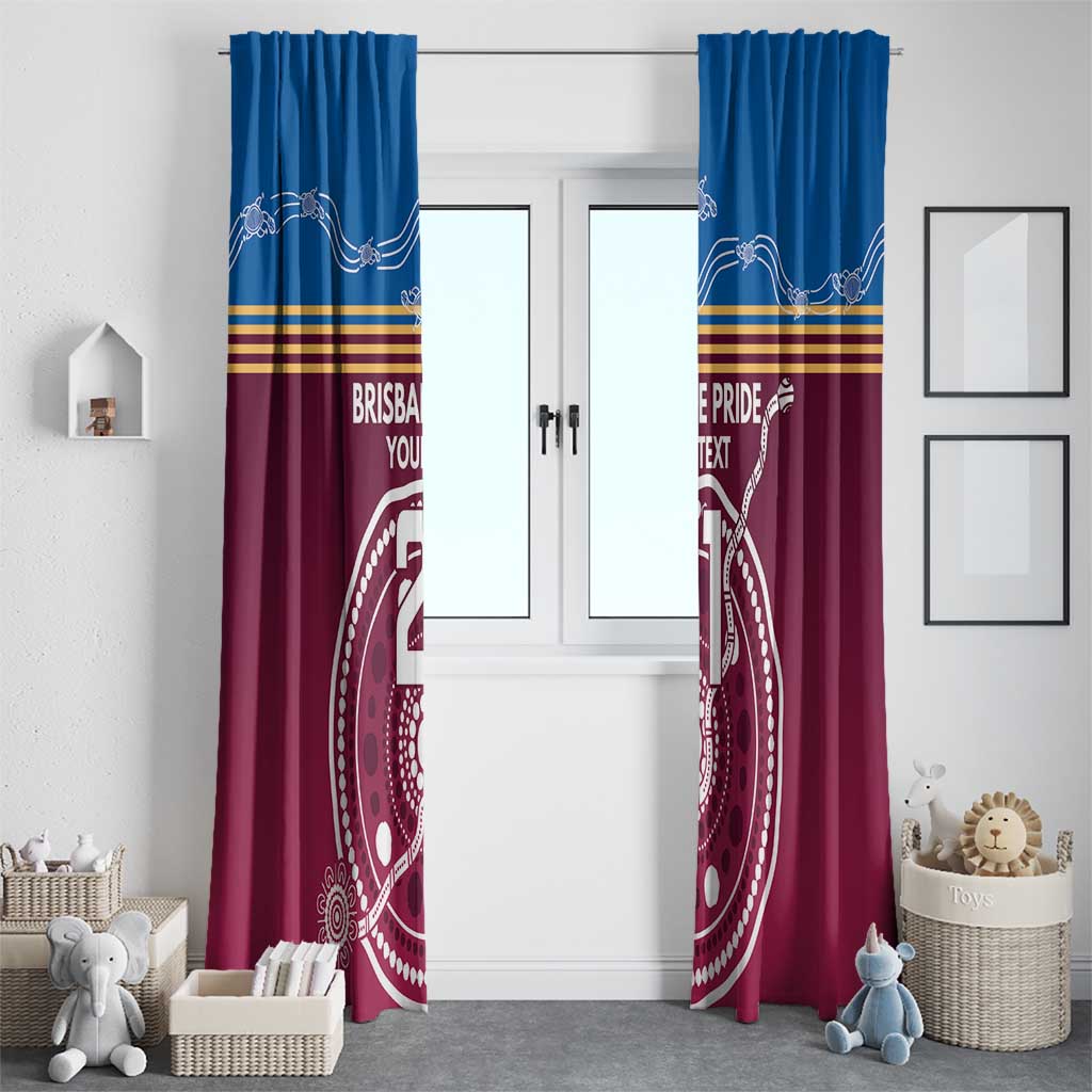 Personalised Brisbane Pride Window Curtain The Roar of Champions - Aussie Hoodie