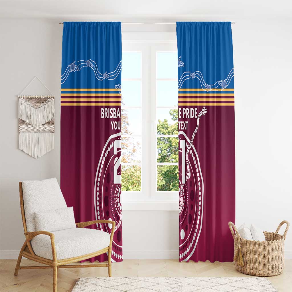 Personalised Brisbane Pride Window Curtain The Roar of Champions - Aussie Hoodie