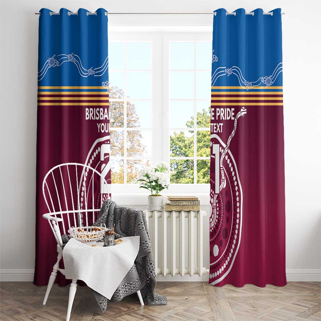 Personalised Brisbane Pride Window Curtain The Roar of Champions - Aussie Hoodie