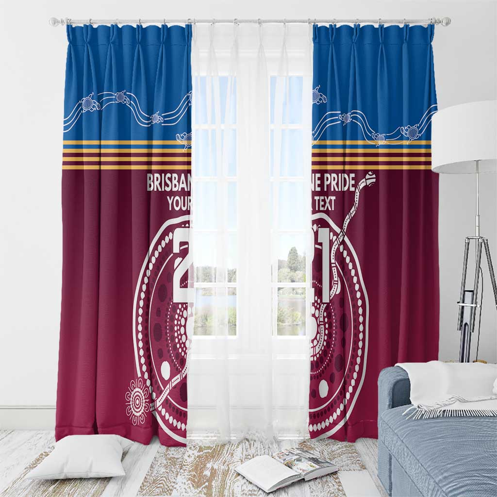 Personalised Brisbane Pride Window Curtain The Roar of Champions - Aussie Hoodie
