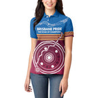 Personalised Brisbane Pride Women Polo Shirt The Roar of Champions - Aussie Hoodie