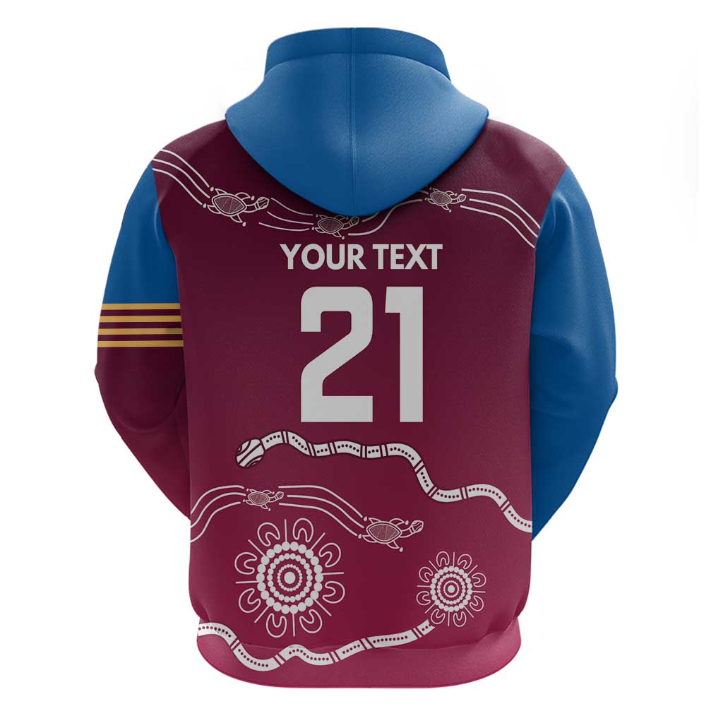 Personalised Brisbane Pride Zip Hoodie The Roar of Champions - Aussie Hoodie