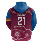 Personalised Brisbane Pride Zip Hoodie The Roar of Champions - Aussie Hoodie