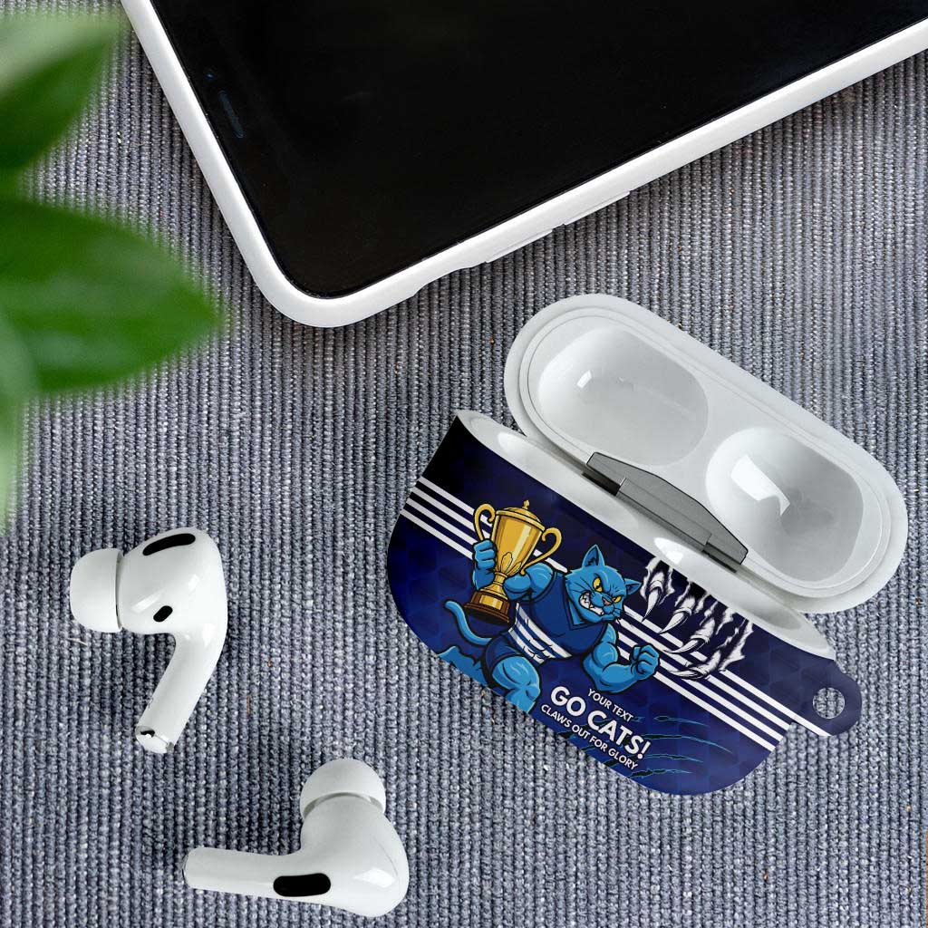 Personalised Geelong Pride AirPods Case Claws Out for Glory - Aussie Hoodie