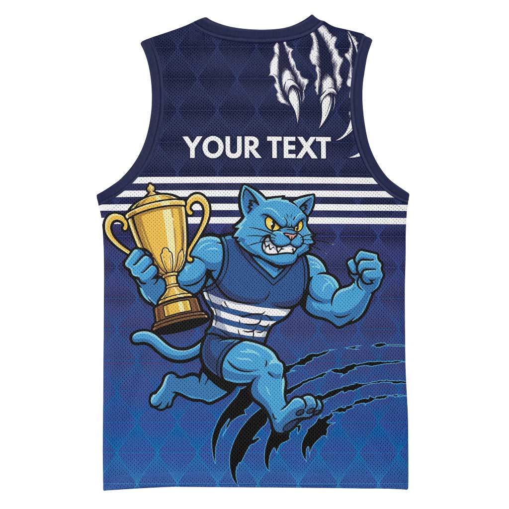 Personalised Geelong Pride Basketball Jersey Claws Out for Glory - Aussie Hoodie