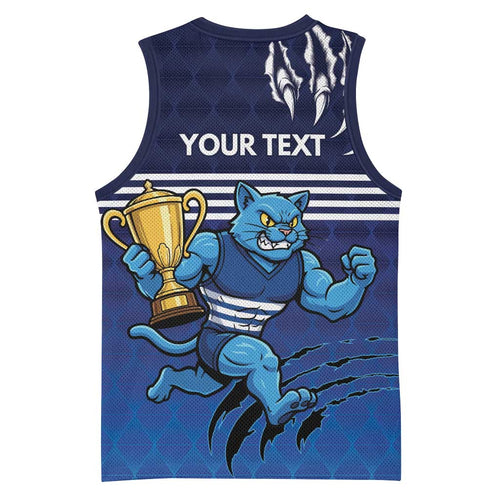 Personalised Geelong Pride Basketball Jersey Claws Out for Glory - Aussie Hoodie