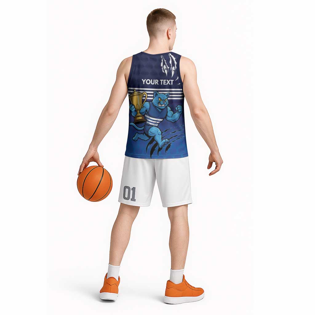 Personalised Geelong Pride Basketball Jersey Claws Out for Glory - Aussie Hoodie