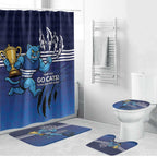 Personalised Geelong Pride Bathroom Set Claws Out for Glory - Aussie Hoodie