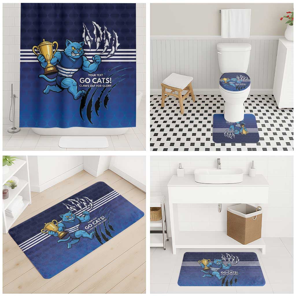 Personalised Geelong Pride Bathroom Set Claws Out for Glory - Aussie Hoodie
