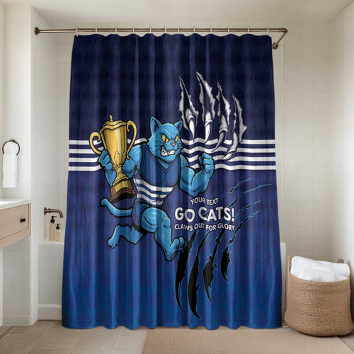 Personalised Geelong Pride Bathroom Set Claws Out for Glory - Aussie Hoodie