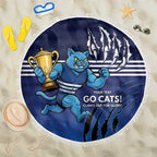 Personalised Geelong Pride Beach Blanket Claws Out for Glory - Aussie Hoodie