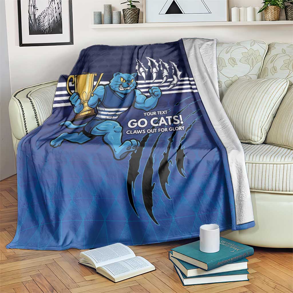 Personalised Geelong Pride Blanket Claws Out for Glory - Aussie Hoodie