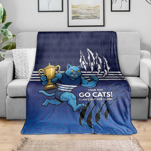 Personalised Geelong Pride Blanket Claws Out for Glory - Aussie Hoodie