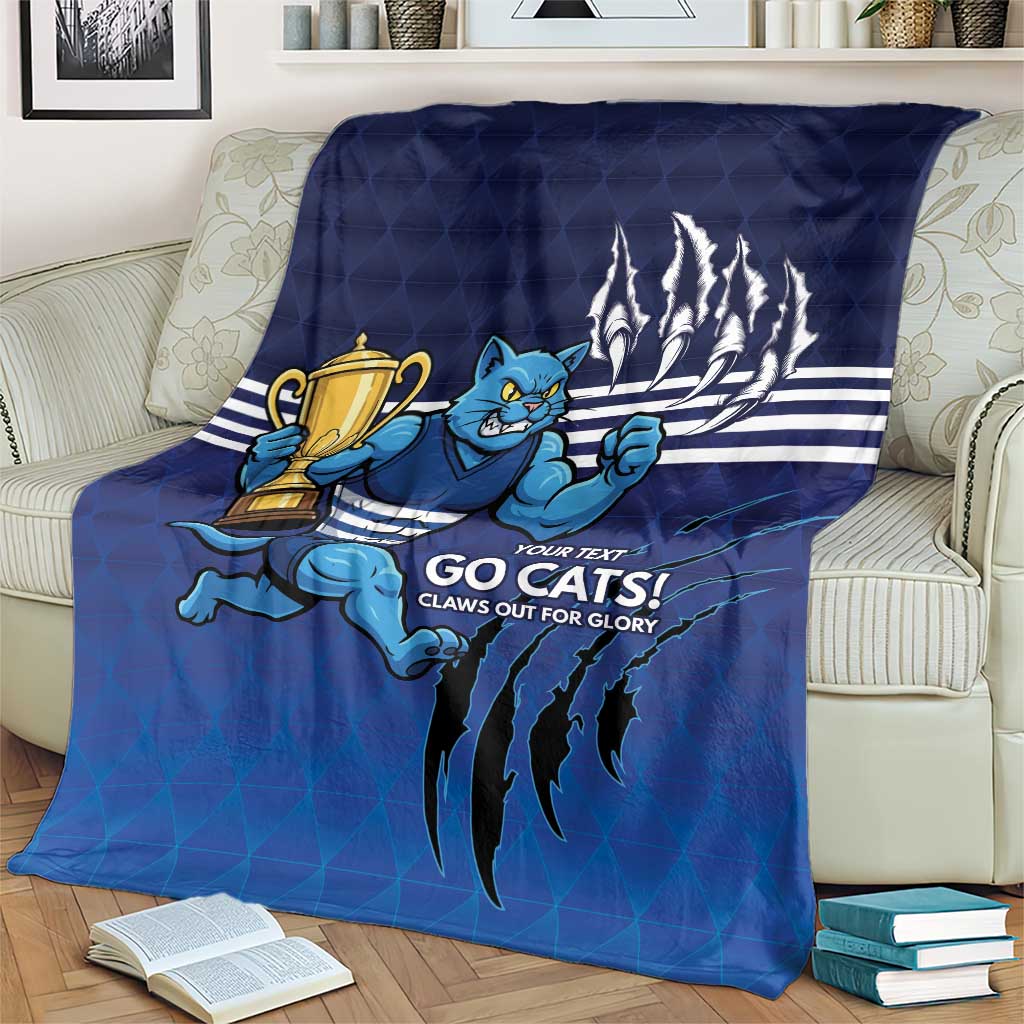 Personalised Geelong Pride Blanket Claws Out for Glory - Aussie Hoodie