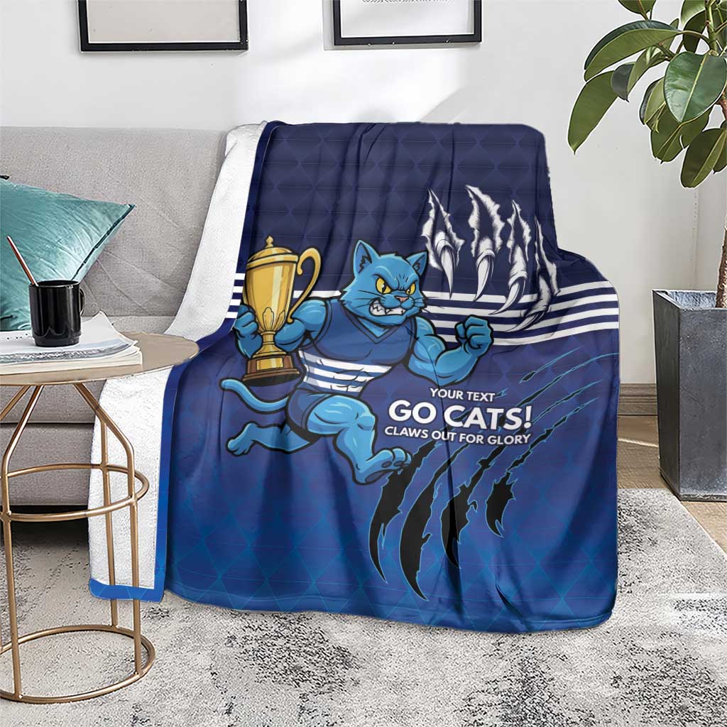 Personalised Geelong Pride Blanket Claws Out for Glory - Aussie Hoodie